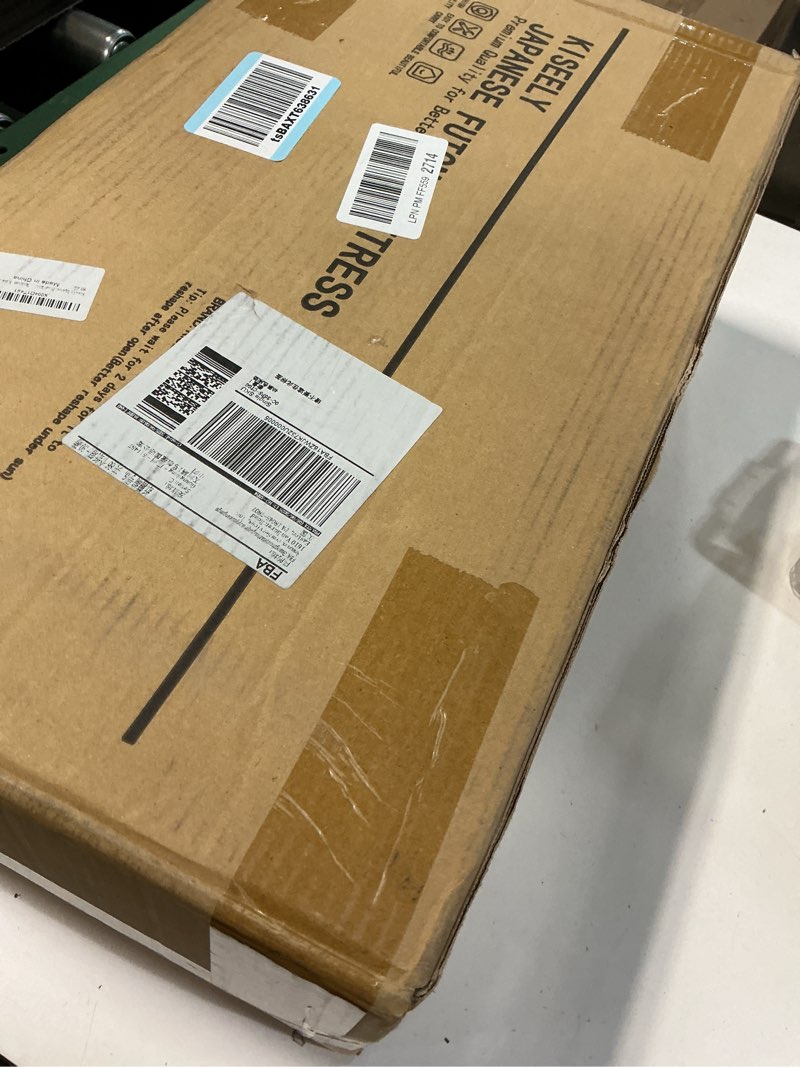 Condition photo showing Good Condition for Japanese Futon Mattress, Foldable Tatami Mat Portable Dormitory Sleeping Pad with Bag & Strap, Floor Thicken Sleeping Roll up Camping Mattress (Black WS1, 48"X80") Black Ws1 48"X80"