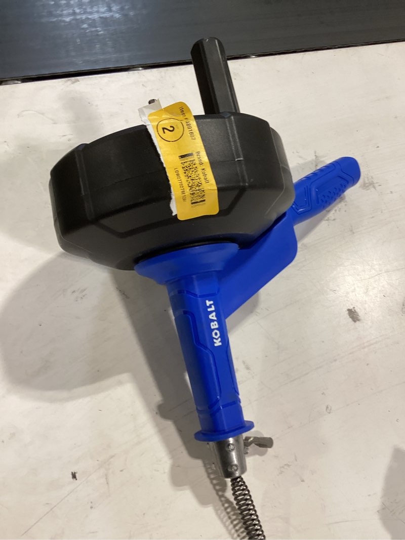 Condition photo showing Good Condition for kobalt 1/4-in x 25-ft high carbon wire hand auger for sink