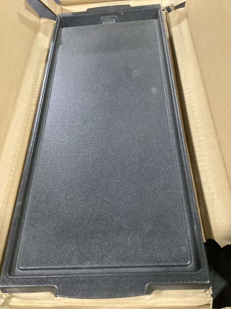 Condition photo showing Good Condition for upgraded w10432544 griddle replacement for whirlpool stove parts 19.7" x 7.8" cast iron range griddle plate w10432539 kitchenaid kenmore jennair maytag gas cooktop parts burner griddle flat top pan