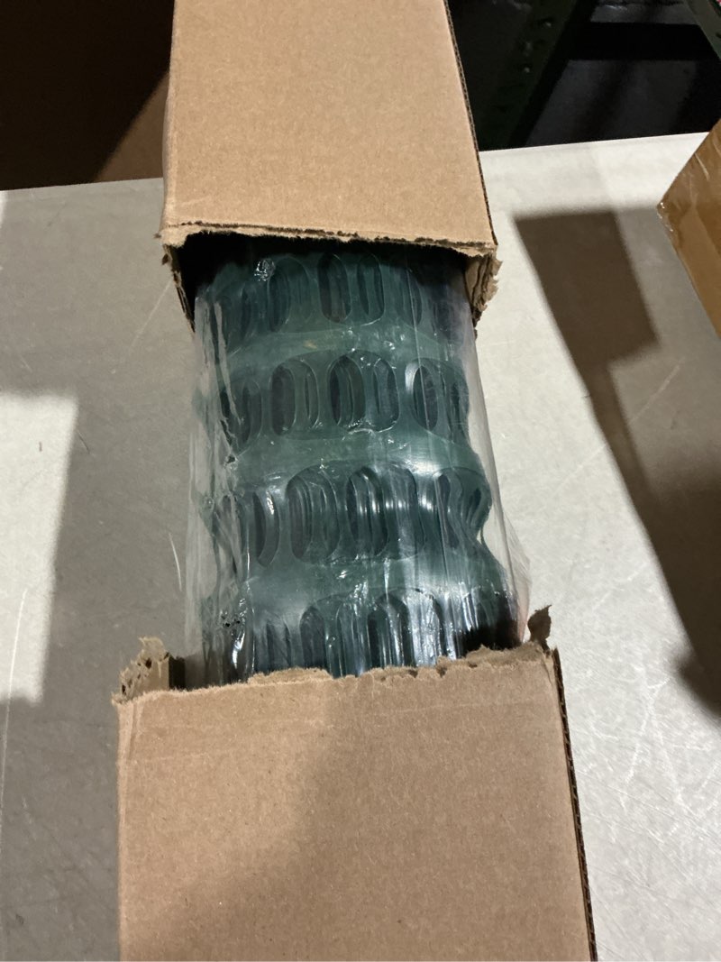 Condition photo showing Good Condition for potatolife plastic mesh fence safety fence, 4'x100' roll with 100 zip ties, resuable temporary netting for garden fencing, construction, snow fencing, animal barrier, poultry, deer, patio, green 8.73 lb/roll green