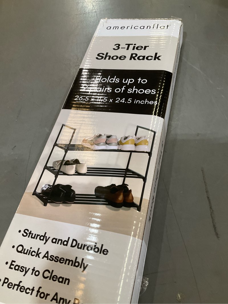 3-tier shoe rack