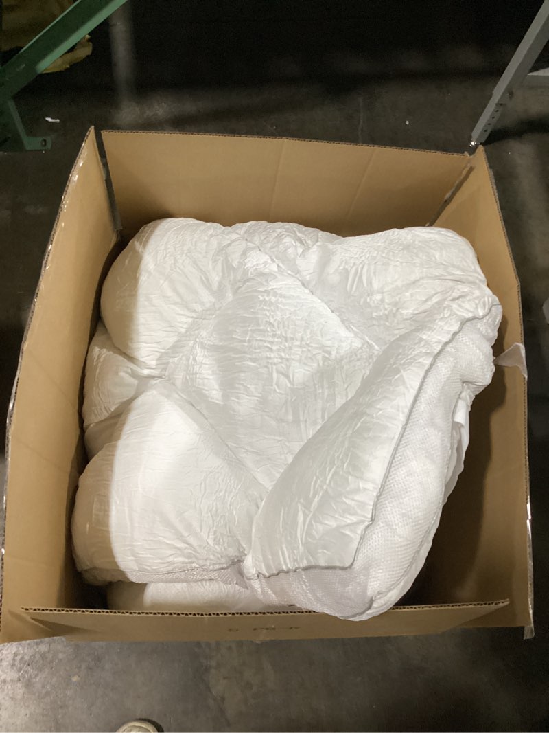 Condition photo showing As Is for (Similar To)Globon Summer Down Comforter King Size, Extra Lightweight Blanket/Duvet Insert for Hot Sleepers, Noiseless & Extra Soft,106x90 inches,White White-extra Lightweight King106*90in