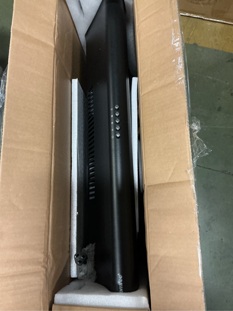 Condition photo showing As Is for Comfee' Range Hood 30 inch, Under Cabinet Ducted/Ductless Convertible Slim Vent Hood, Durable Stainl