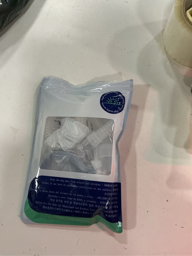 Condition photo showing New/Like New for replacement set for p10 series, includes headgear, frame, tube, clips in one pack, snug fit & durable replacement