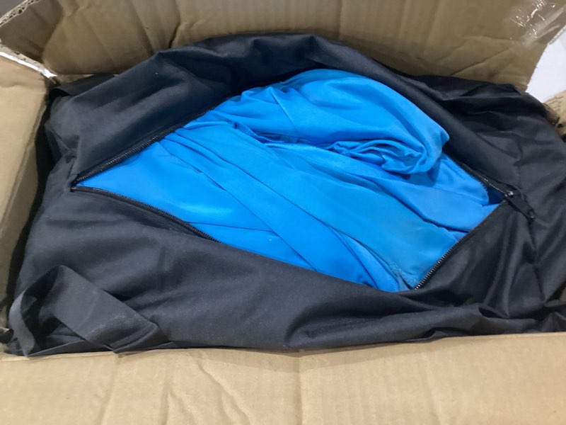 Condition photo showing As Is for purebox beach tent sun shelter - 10x10ft beach shade canopy upf50+ protection easy setup, with 8 sandbags, 4 stability poles, sand shovel, ground spikes, outdoor shade for sand, camping, fishing