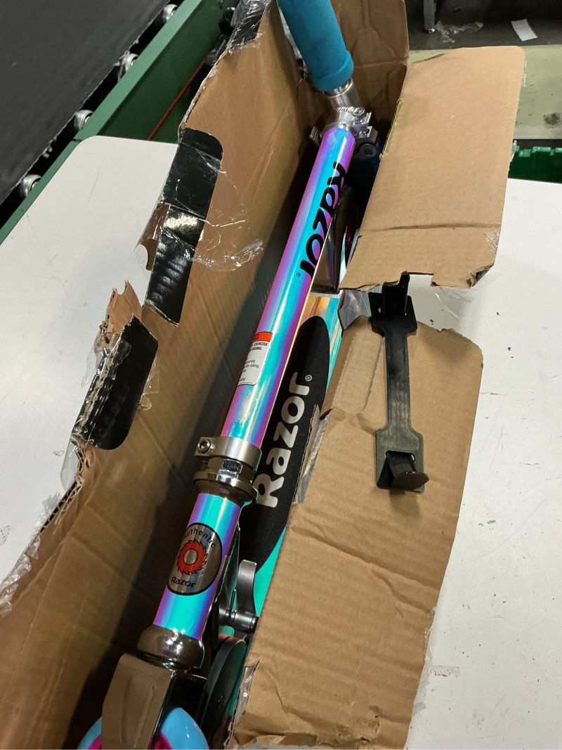Condition photo showing New/Like New for razor a kick scooter - special edition holographic, aluminum, foldable, for child ages 5+
