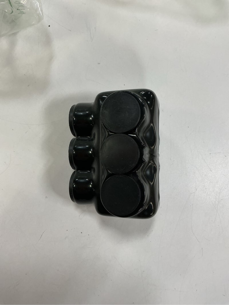Condition photo showing Good Condition for NSI Industries Polaris Black IPL250-3B Insulated Multi-tap Connector 3-Port Single-Sided Entry for 250 MCM-6 AWG Wire Range Dry Locations - Dual-rated for cooper and/or aluminum - Hex size 5/16-inch