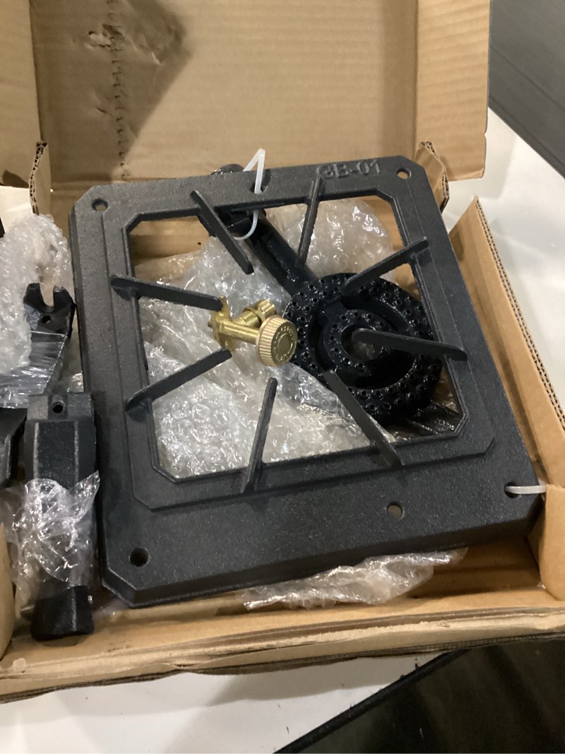 Condition photo showing Good Condition for topchances portable stove single burner cast iron propane camping stoves lpg gas cooker (regulator hose not included)
