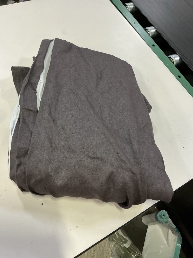 Condition photo showing Good Condition for european linen true blackout curtain - single panel, 48x108, storm