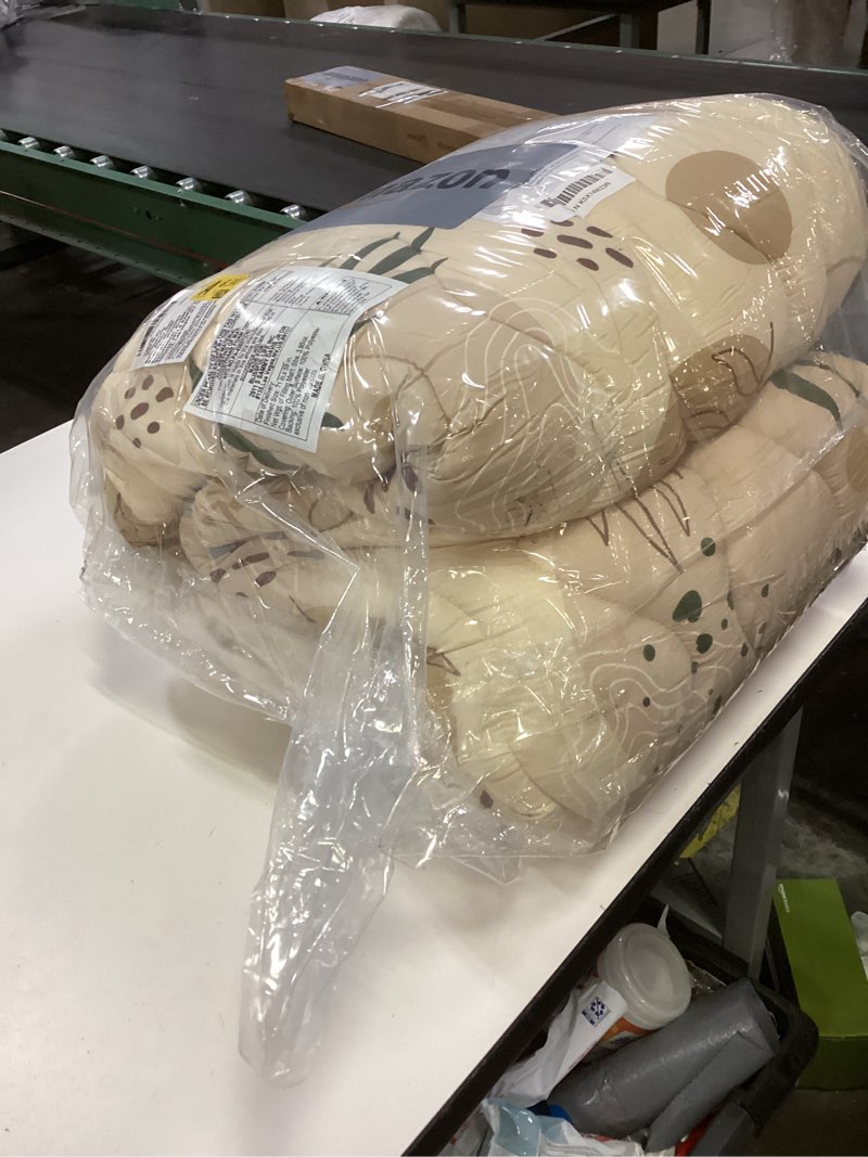 Condition photo showing Good Condition for Blissful Diary Baby Play Mats for Floor, 71x59 Inch Extra Thicker & Large Soft Cushioning Foam Playmats for Babies and Toddlers, Foldable Washable Baby Crawling Mat for Playpen, Earth Tones Design Earth Tones 71" X 59"