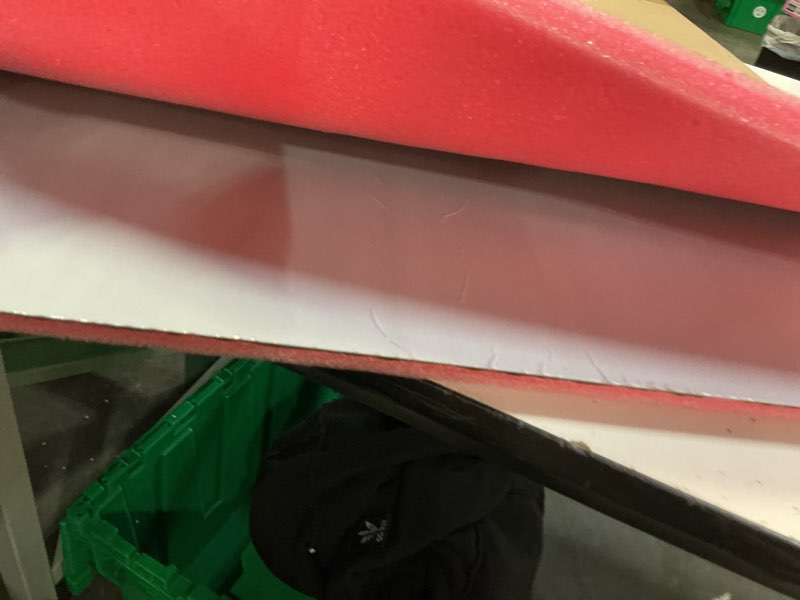 Condition photo showing Good Condition for 31 x 23 inch stainless steel cutting board with lid, stainless steel cutting plate with non-slip silicone mat, kitchen cutting board for meat & vegetable slicing, bread dough kneading