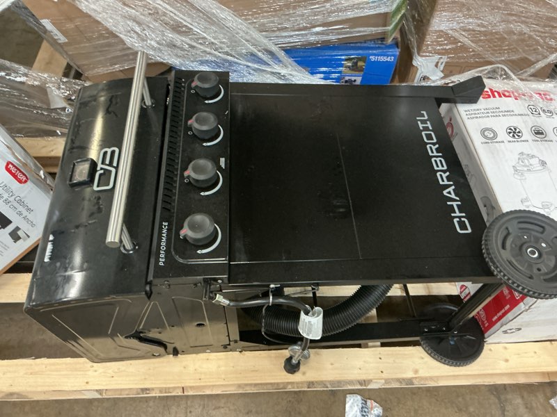 Condition photo showing As Is for charbroil flavormax performance series black 5 -burner liquid propane gas grill 1 -side burner