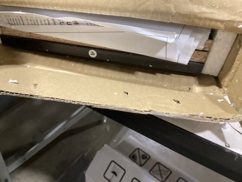 Condition photo showing As Is for Furinno LUDER Book Shelf, 3-Cube Bookshelf, Bookcase with Open Shelves, 9.3 x 12 x 31.5, for Living Room, Bedroom, Home Office, Blackwood Blackwood 3-Tier Cube