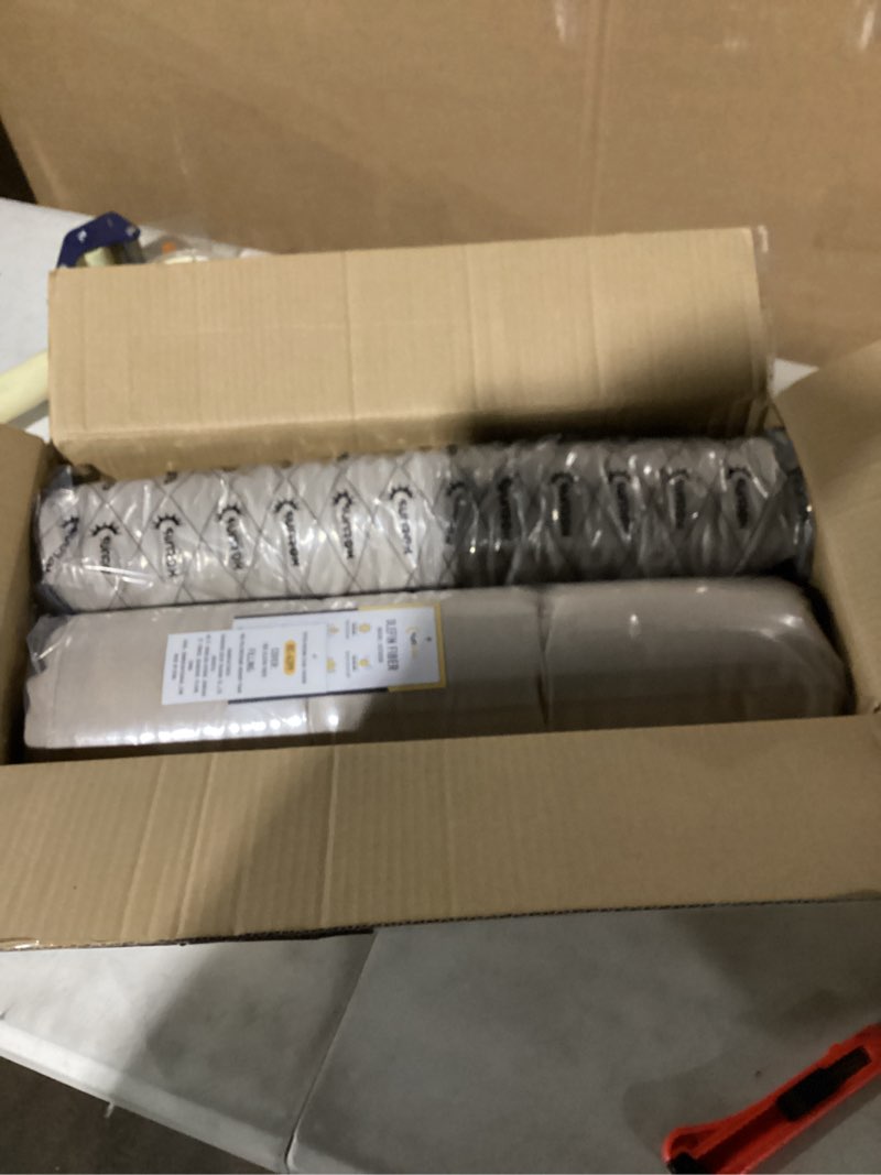 Condition photo showing As Is for SUNROX Memory Foam Jumbo Rocking Chair Cushions, FadeShield Water Resistant Non Slip Durable Tufted Pads, Set of Seat & Back Cushion with Ties for Indoor/Outdoor Rocker, 2 Piece, Husk Birch Jumbo- 28"X18"/18"X18" Husk Birch