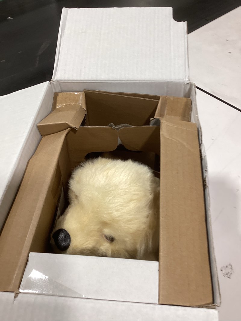 Condition photo showing New/Like New for JOY FOR ALL Ageless Innovation Companion Pet for Seniors - Lifelike Animatronic Dog - Realistic Soft-Touch Coat & Heartbeat - Therapy Stuffed Animal - Toy for Alzheimer's & Dementia - Golden Pup Brown