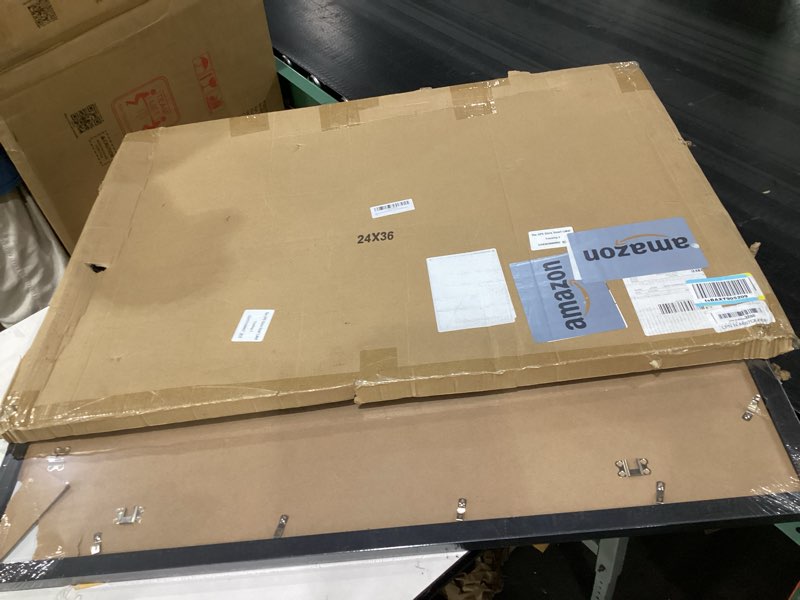 Condition photo showing Good Condition for 24x36 poster frame black, poster frames 24 x 36 inches or 24x36 picture frames with hd plexiglass durable and scratch-proof for horizontal or vertical wall mounting, 1 pack black 24x36