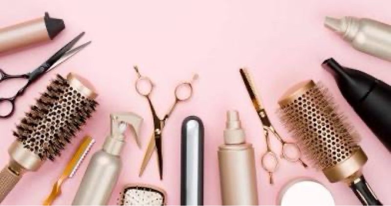 Mixture of hair care, beauty treatments, health treatments, makeup