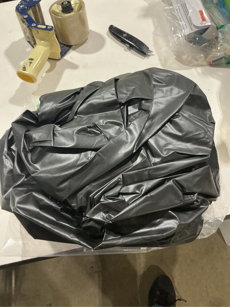 Condition photo showing Good Condition for patio table cover 100% waterproof, 72x47x28 inch outdoor table cover rectangular, patio furniture cover for dinning furniture, picnic coffee tables chairs and sofas, black