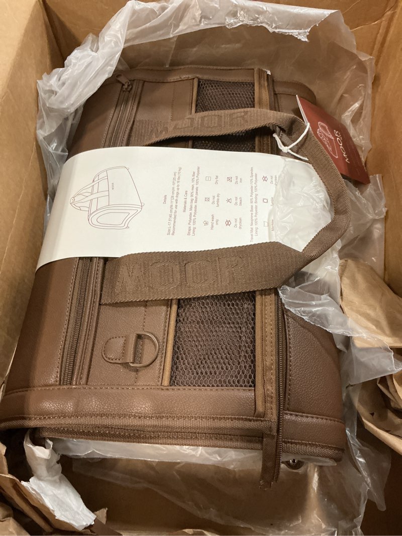 Condition photo showing Good Condition for MOOR NYC Luxury CAR Bag: Elegant 3-in-1 Design with Double Safety Belt for Enhanced Protection. for 