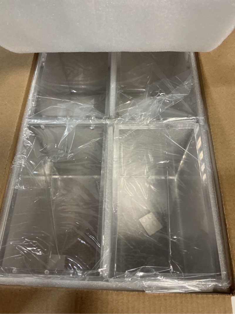 Condition photo showing New/Like New for kisbox 4 pcs pkmn booster box acrylic case, 5mm acrylic display case, clear ultra boxes for display compatible with pkmn booster boxes, dustproof and waterproof display box