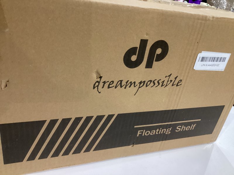 Condition photo showing Good Condition for Floating Shelves for Wall Storage, Wall Mounted Bathroom Shelf with Drawers Set of 2, Rustic Wood Wall Shelves for Bedroom, Living Room, Kitchen, Home Decor, Plants, Books