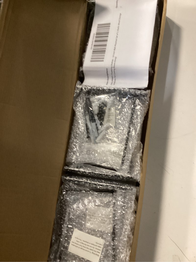 Condition photo showing Good Condition for Floating Shelves - 24 Inch Wall Mounted Set of 3, Rustic Wood Storage Shelves for Living Room (Grey) Grey 24 In