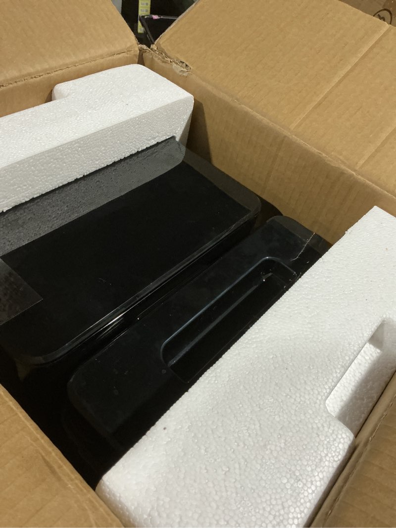 Condition photo showing As Is for Silonn Nugget Ice Maker Countertop, Pebble Ice Makers with Crushed Soft Chewable Ice, 33lbs Per Day with Scoop, Pellet Portable Ice Machines with Auto-Cleaning for Home, Kitchen, Office, Black Gloss black 33lbs