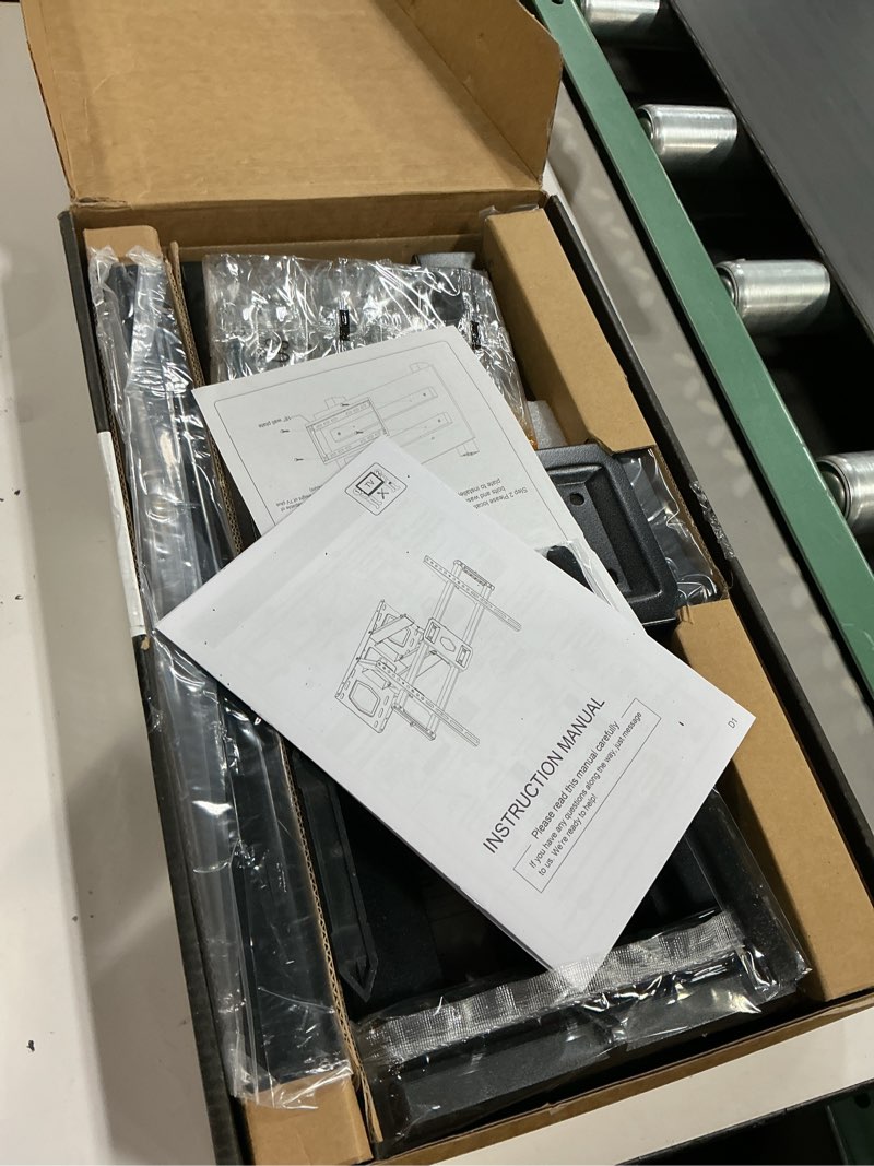 Condition photo showing New/Like New for full motion tv wall mount for most 37"-84" flat screen tv, swivel or tilt tv wall bracket with dual articulating arms, for 12"-16" wood studs, max vesa 600x400mm, load 120 lbs by usx mount 37-84 inch, 120 lb