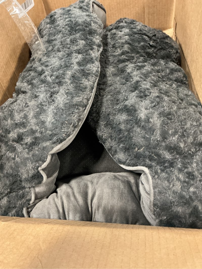 Condition photo showing As Is for joejoy rectangle dog bed for large medium small dogs - washable orthopedic sofa bed, soft breathable puppy & pet cuddler, durable calming dog bed with anti-slip bottom, multiple sizes, dark grey xl(35"x 25"x 10") dark grey