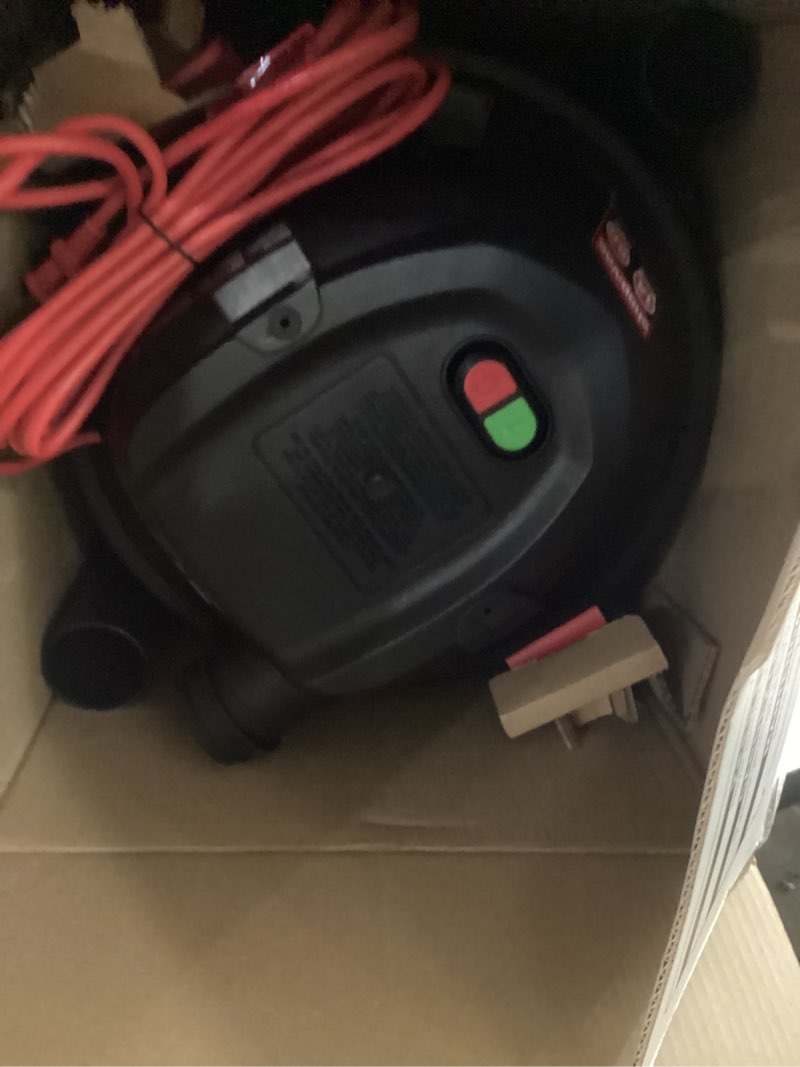 Condition photo showing Good Condition for shop-vac 16-gallon 6.5 hp corded wet/dry shop vacuum with accessories included