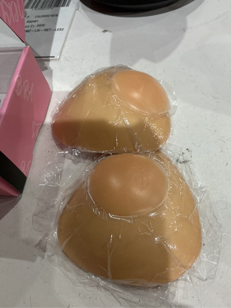 Condition photo showing Good Condition for mearter ultra push up sticky bra pads inserts | double sided adhesive bra inserts | stick on sports swimsuit beige medium