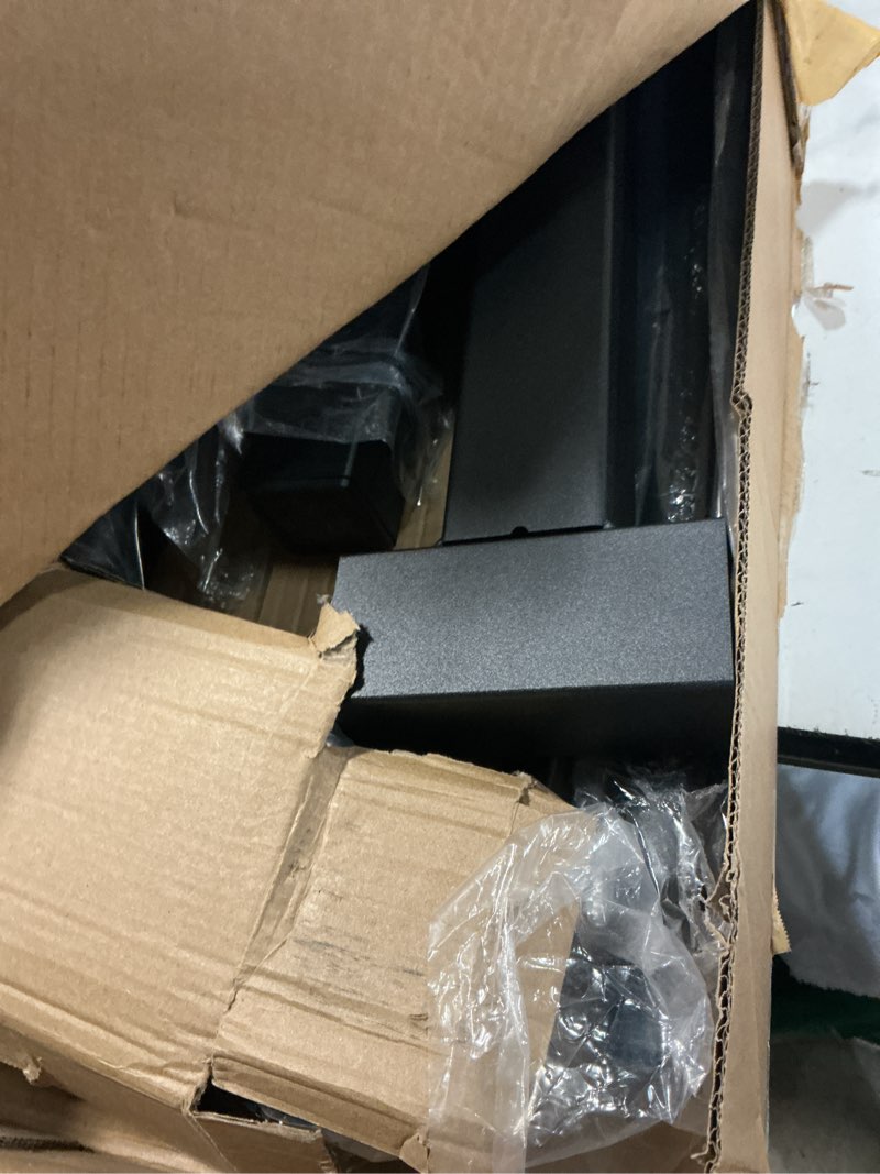 Condition photo showing Good Condition for rfiver mobile tv cart rolling tv stand for 32-83 inch screens up to 110lbs, portable tv stand on wheels with height adjustable shelf, outdoor tv stands mount for home office max vesa 600x400mm, black black 32-83 inch tvs