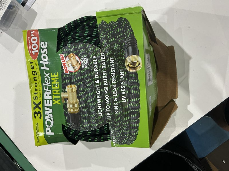 Condition photo showing Good Condition for flex-able hose flex-able xtreme hose 100ft - kink free, expandable, heavy duty, green