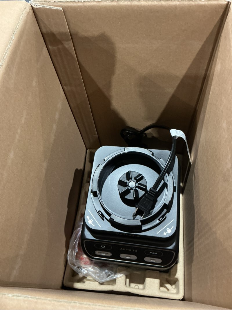 Condition photo showing As Is for ninja smoothie iq blender, 1400 watt max, 70 oz jug, auto-iq program, total crushing blades, bpa free, large, black co750b-black