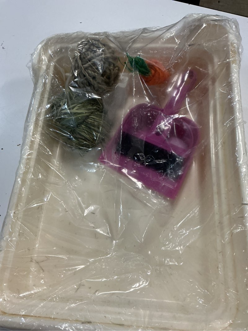 Condition photo showing As Is for kathson extra large rabbit litter box trainer rabbit toilet small animal potty bunny litter pan box for adult guinea pig rats chinchilla ferret galesaur (white)