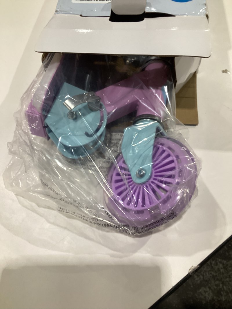 Condition photo showing Good Condition for BELEEV V2 Scooters for Kids with Light-Up Wheels & Stem & Deck, 2 Wheel Folding Scooter for Girls Boys, 3 Adjustable Height, Non-Slip Pattern Deck, Lightweight Kick Scooter for Children Ages 3-12 Purple