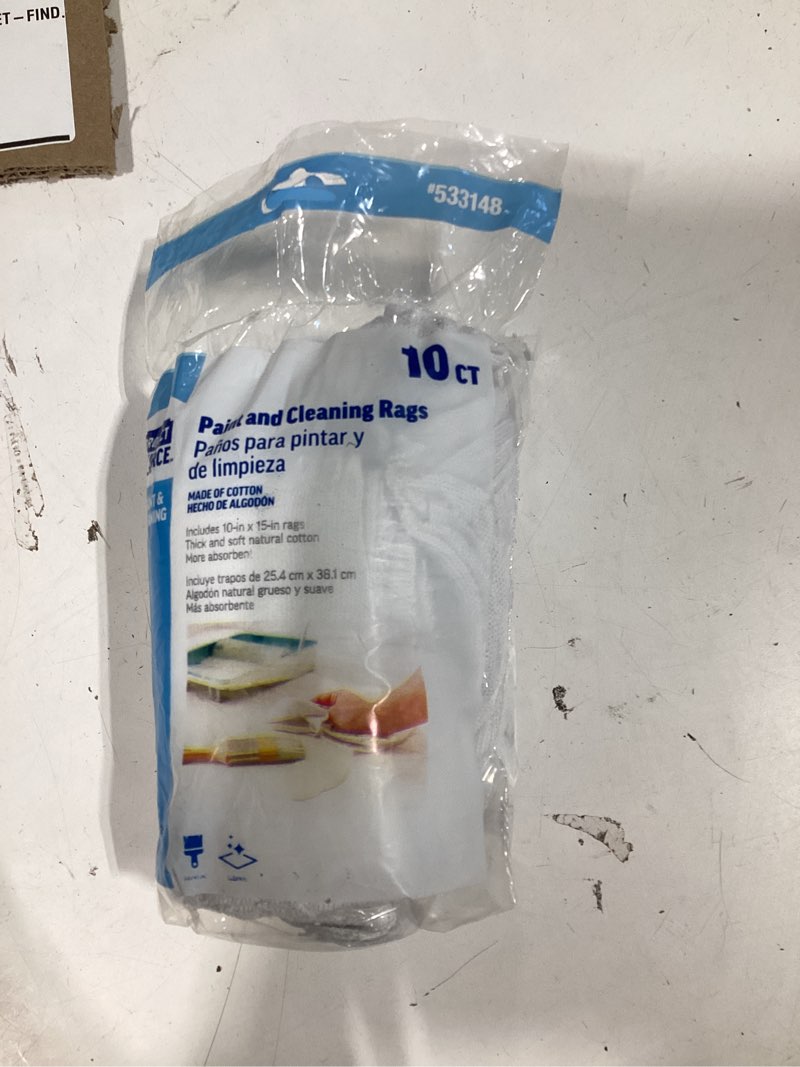 Condition photo showing Good Condition for project source paint rags 10-pack cotton cloth