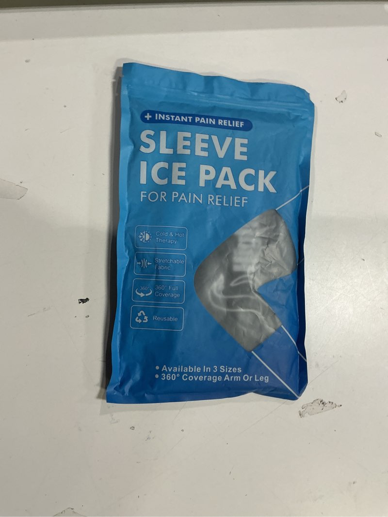 Condition photo showing New/Like New for Pack of 1,Elbow Gel Ice Packs Freeze Sleeve for Injury Hot & Cold Compression,360° Coverage Ice Knee Sleeve Cold Wrap for Sprains, Arthritis, Elbow Pain, Tendonitis (Dark Purple, M) M Dark Purple