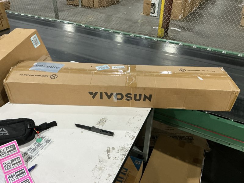Condition photo showing New/Like New for VIVOSUN S425 2x4 Grow Tent, 48"x24"x60" High Reflective Mylar Greenhouse with Observation Window and Floor Tray for Hydroponics Indoor Plant for VS2000 48"x24"x60" Black