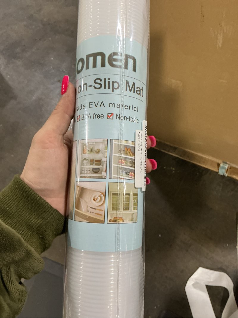 Condition photo showing New/Like New for Shelf Liner, Non-Slip Cabinet Liner, Washable Oil-Proof for Kitchen Cabinet, Shelves, Refrigerator, Storage, Desks, 16 Inches x 20 FT, Non Adhesive Drawers Liner… (16 Inches x 20 FT) 16"W x 240"L