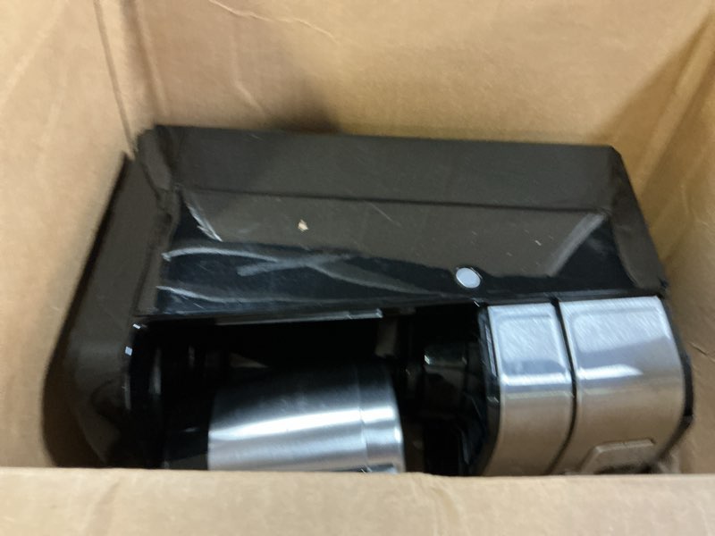 Condition photo showing As Is for Cuisinart Automatic Grind & Brew 10-Cup Coffee Maker with Blade Grinder, Programmable Coffee Machine Glass Carafe with 1-4 Cup Setting, Brew Pause, Grind-Off Option, DGB-450NAS, Black/Stainless Steel 10-Cup Thermal Automatic Grind & Brew Black/Stainless