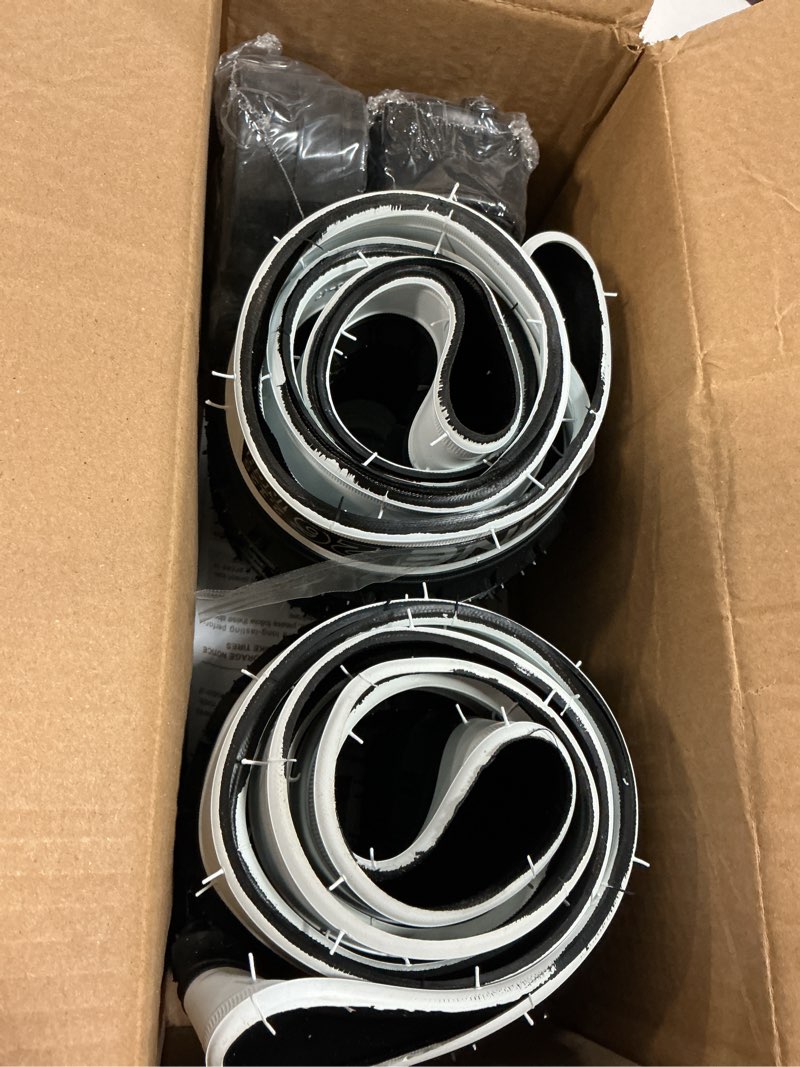Condition photo showing New/Like New for hycline 26x2.125 cruiser bike tires set: 2-pack 26-inch premium butyl rubber high-performance folding replacement bicycle tires for beach cruiser and urban commuting bicycle white