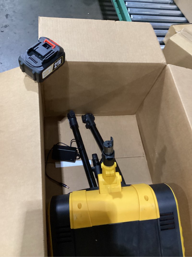 Condition photo showing As Is for 14" Cordless Snow Shovel Electric Snow Blower with 4.0Ah 21V Battery Brushless Motor for Makita 18V Battery Plow Snow Thrower Powered Pusher Portable Winter Removal for Driveway/Steps/Patio/Sidewalk 14" Snow Shovel