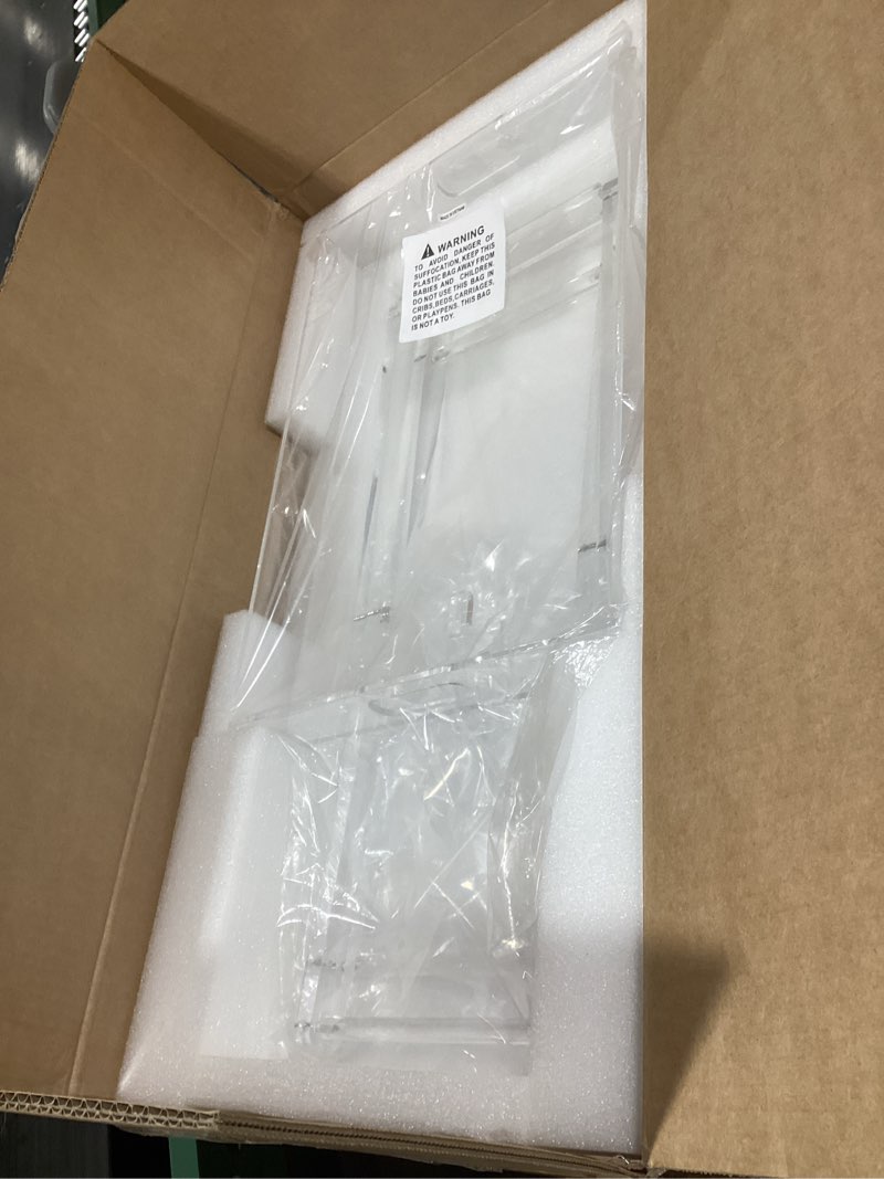 Condition photo showing Good Condition for likenow furniture acrylic folding tray table, side end table,clear,modern,19x13 inch,23 inch high 1-tier-a