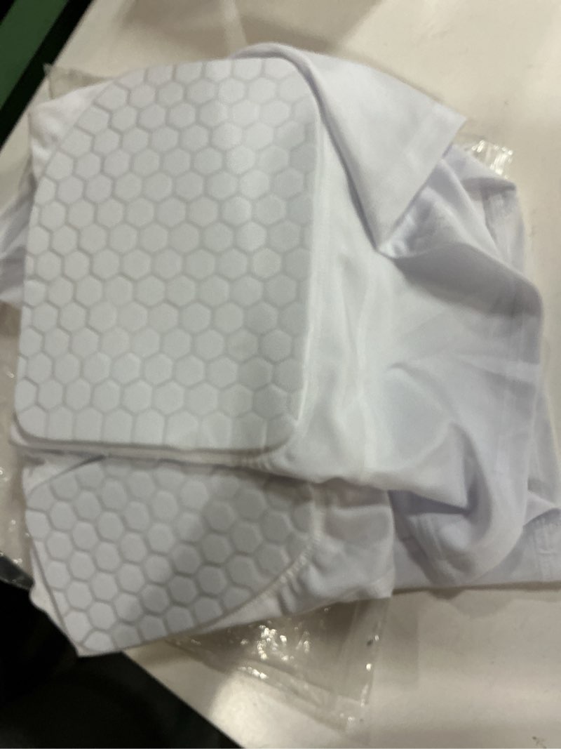 Condition photo showing Good Condition for mens padded compression shirt football rib protectors 6-football pads chest protector padded shirt protective gear for football baseball basketball small white