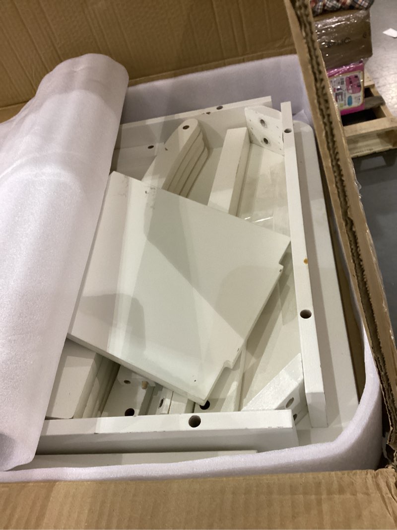 Condition photo showing As Is for FUNLIO Kids Table and 2 Chairs Set, Height Adjustable Toddler Table and Chair Set for Ages 3-8, Easy to Wipe Arts & Crafts Table, for Classrooms/Daycares/Homes, CPC & CE Approved (3pcs Set) - Gray 23.5in*23.5in Grey