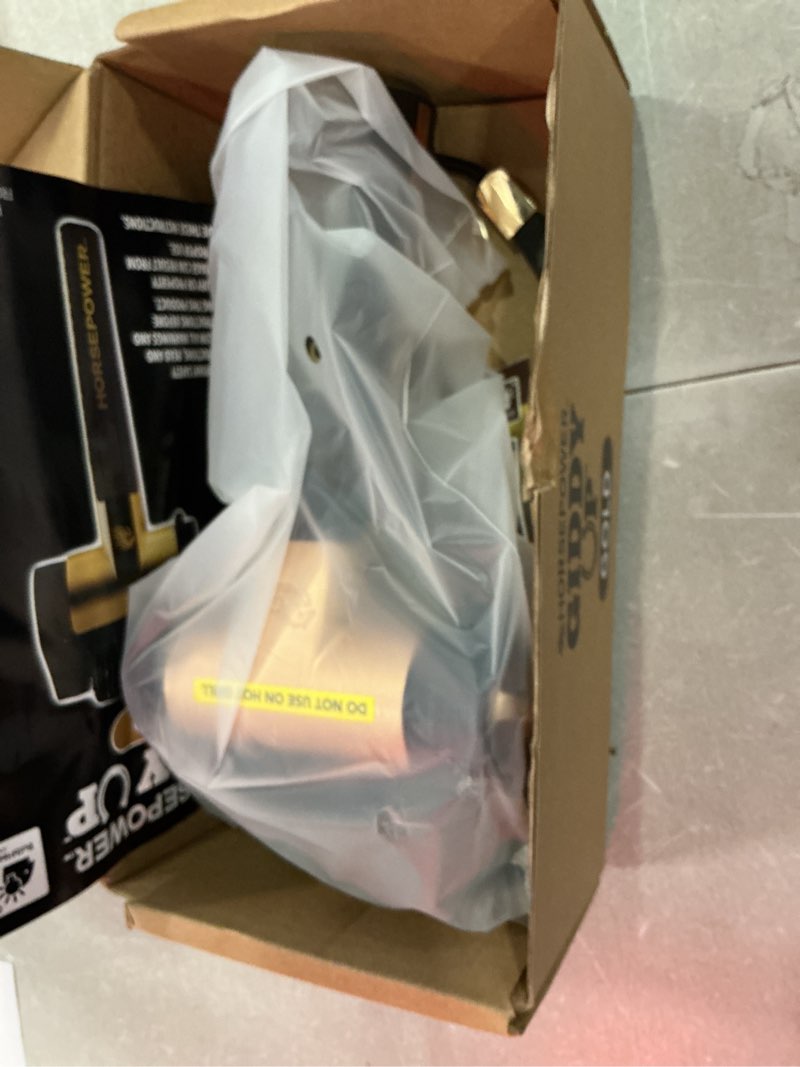 Condition photo showing Good Condition for horsepower giddy up gold bristle-free spinning grill brush w/led & longer run time, cordless/rechargeable, 304 stainless steel power roller blasts away burnt-on food, no bristles no preheating 350 rpm extra battery life