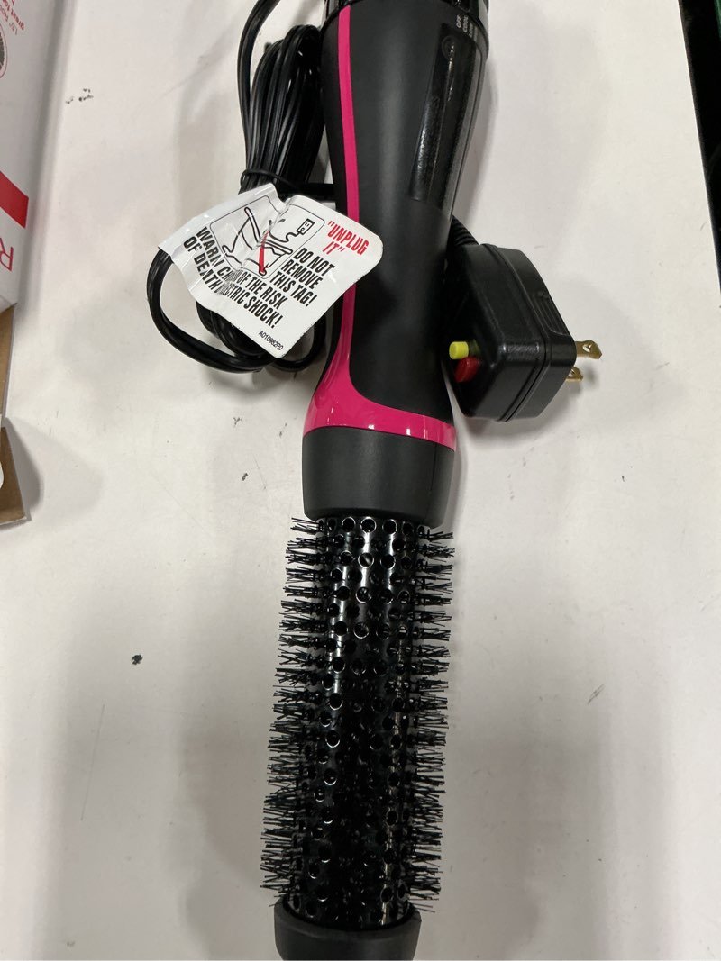 Condition photo showing Good Condition for revlon one-step 1-1/2" root booster round hair dryer, black