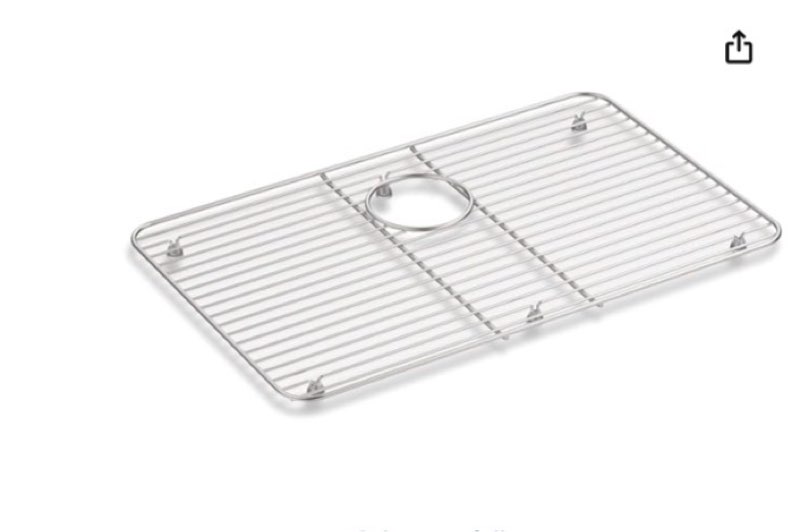 Kohler 8343-ST Iron/Tones Stainless steel sink rack, 22-1/2" x 14-1/4" for Iron/Tones kitchen sink