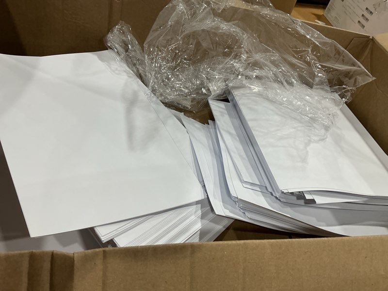 Condition photo showing Good Condition for cardstock paper | 300 pack, white card stock printer paper 8.5 x11, heavyweight thick, 110 lb, premium smooth sheets and printer compatible - for crafts, cards, and business 300 sheets